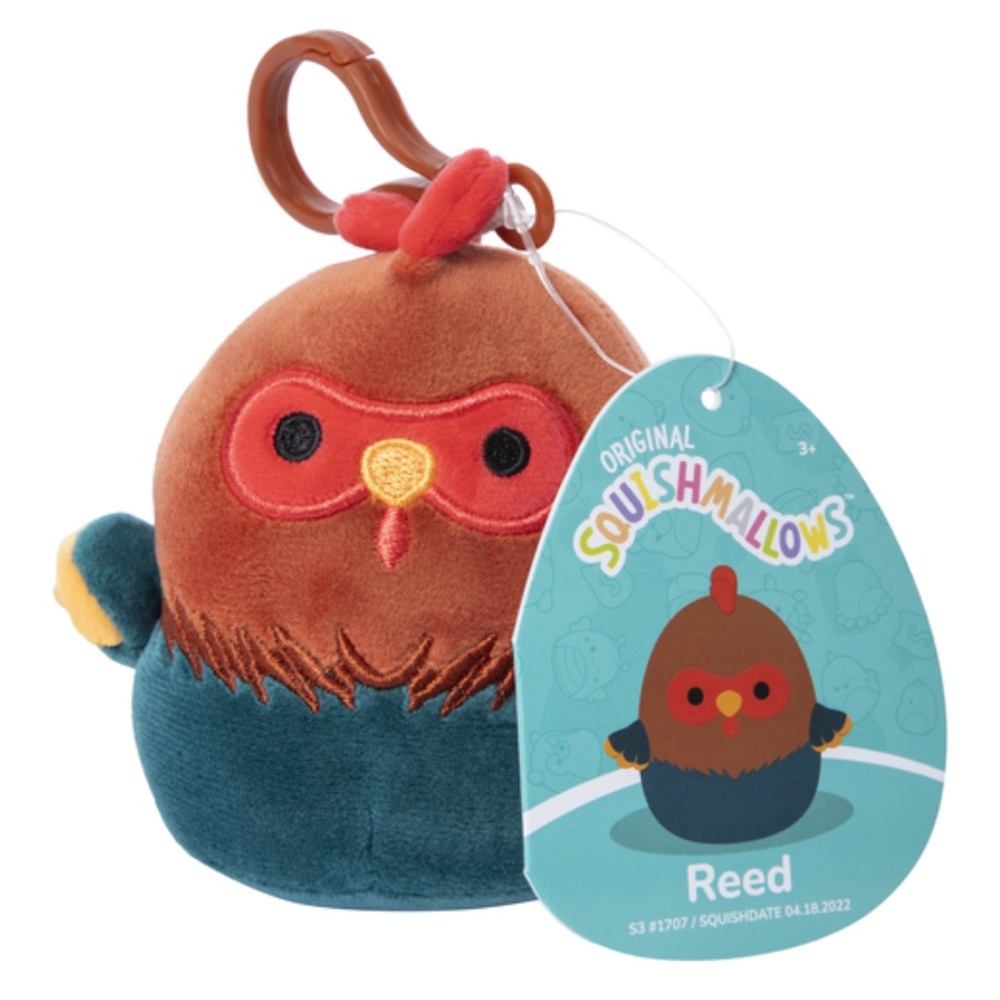 ⚡️NWT 3.5” Reed the Rooster Squishmallow Clip